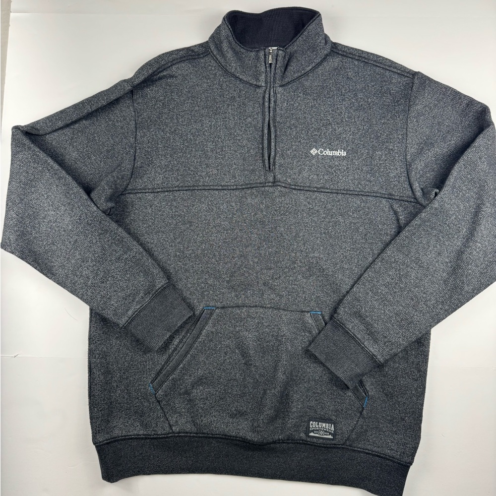 Columbia Men's Hart Mountain ll Half-zip in dark gray size large